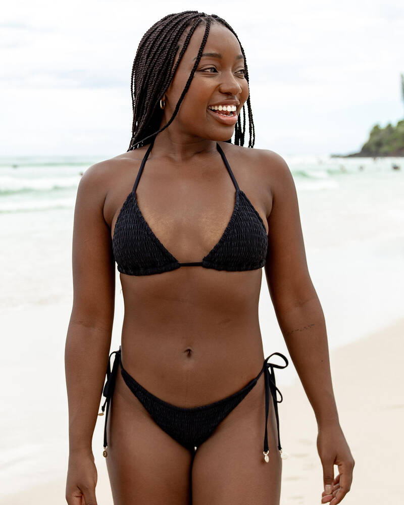 Topanga Stacie Shirred Tie Bikini Bottom for Womens