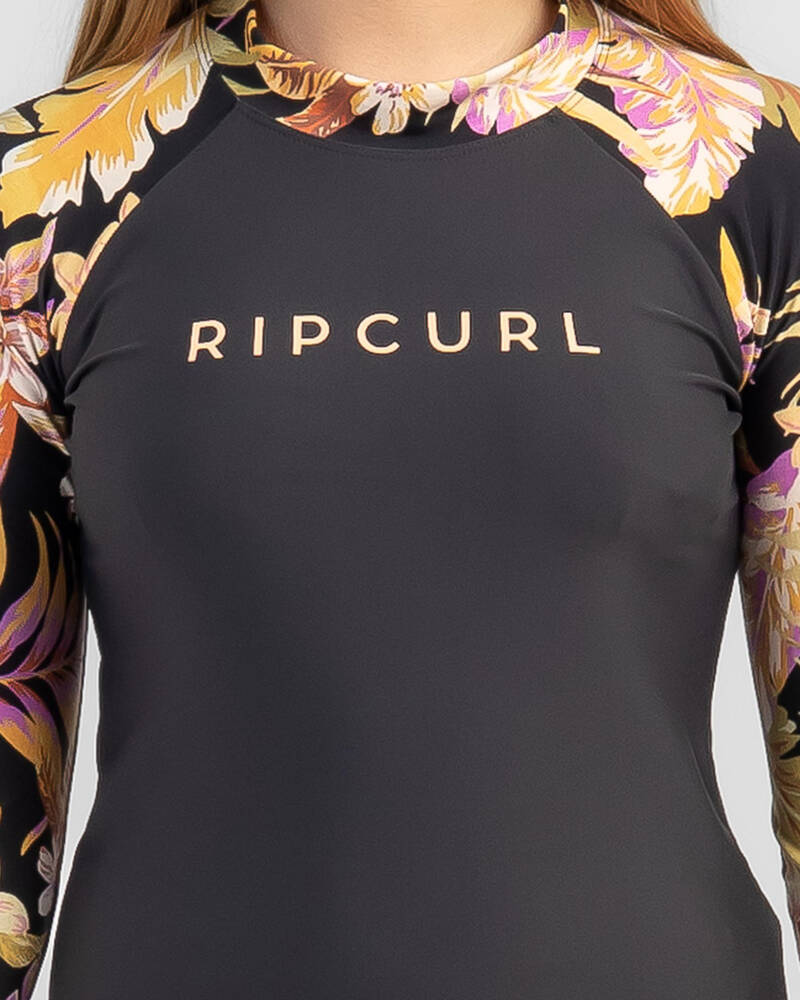 Rip Curl Girls' Sunday Swell Long Sleeve Rash Vest for Womens