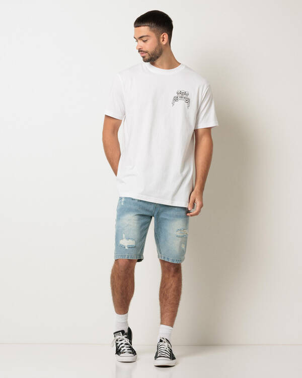 The Mad Hueys Triple Anchor T-Shirt for Mens