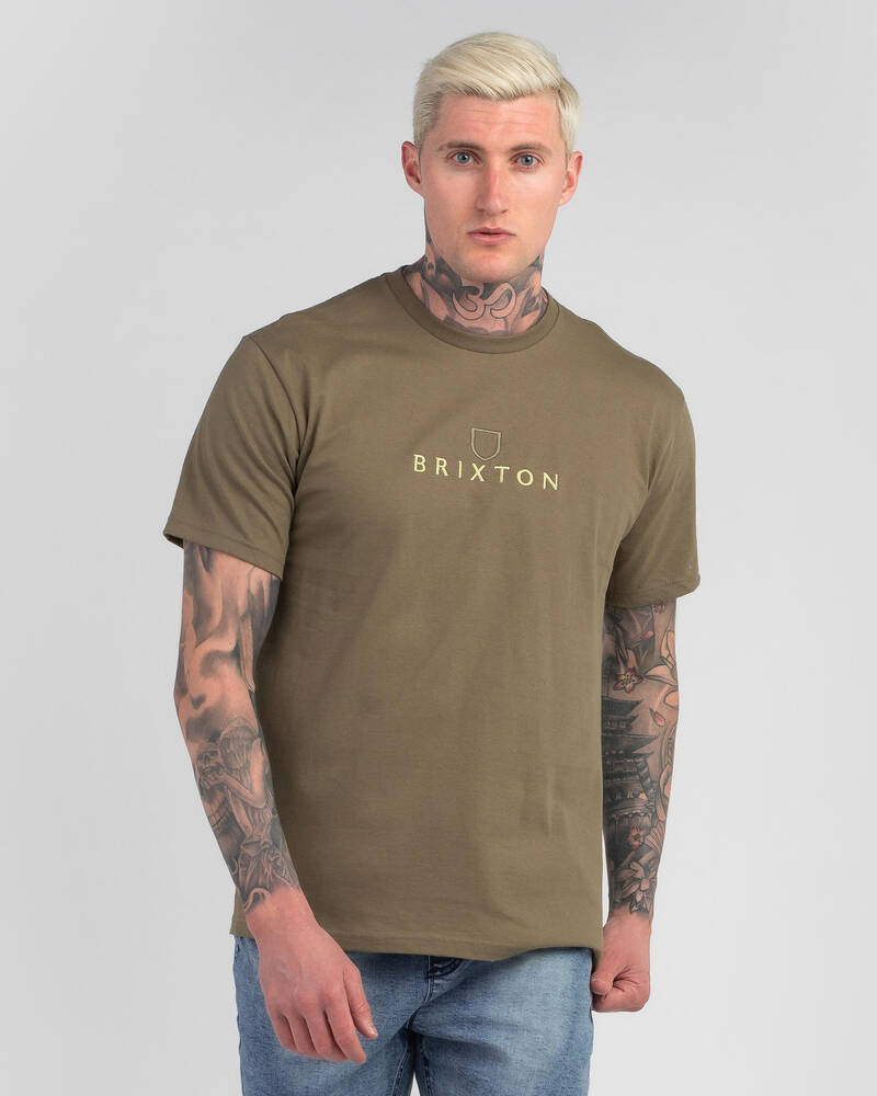 Brixton Alpha Thread T-Shirt for Mens