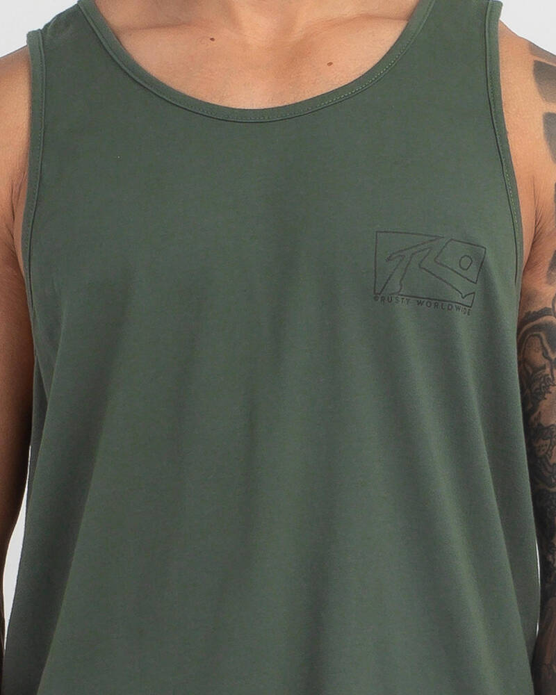 Rusty Boxed Out Tank for Mens