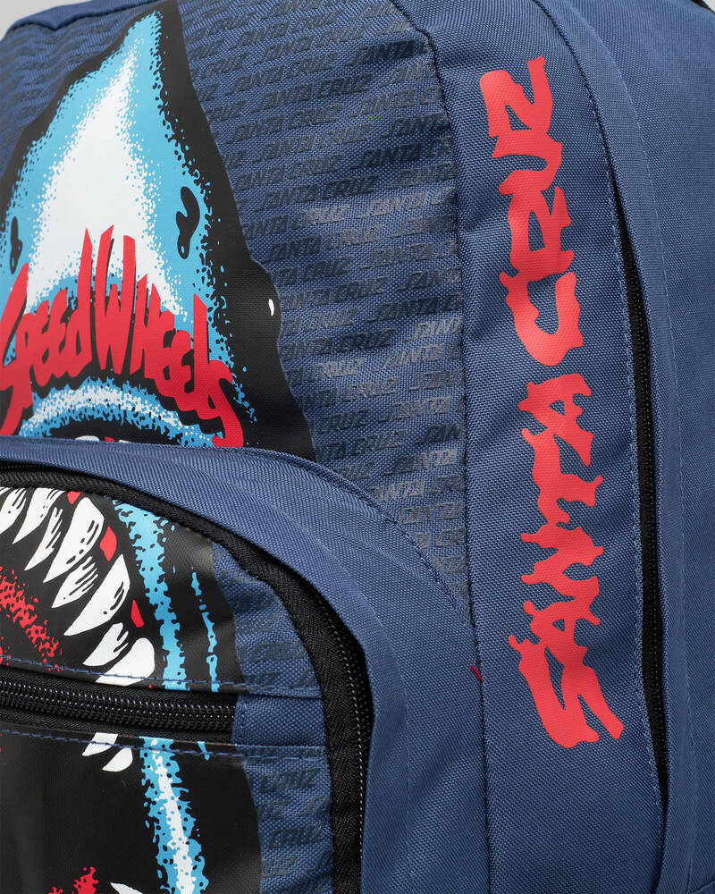 Santa Cruz Speed Wheels Shark Backpack for Mens