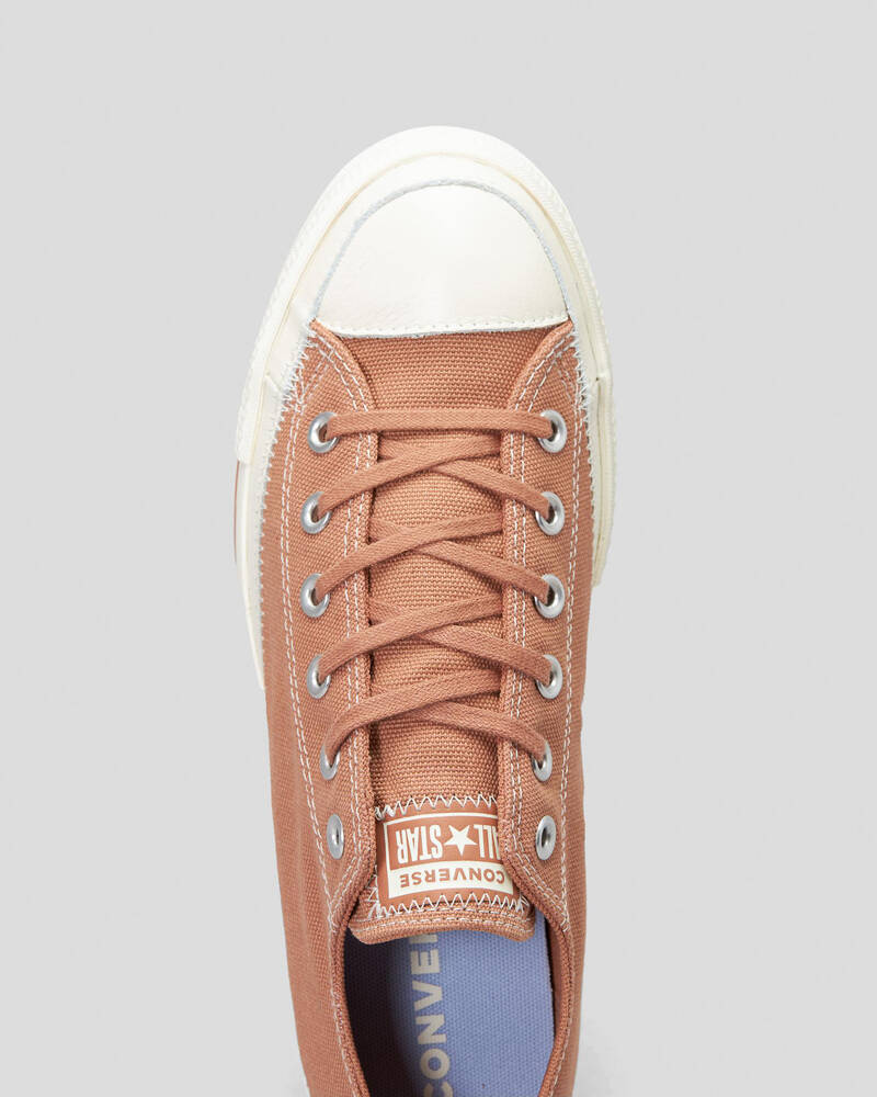 Converse Womens Chuck Taylor All Star Lift Platform Mixed Material Shoes for Womens