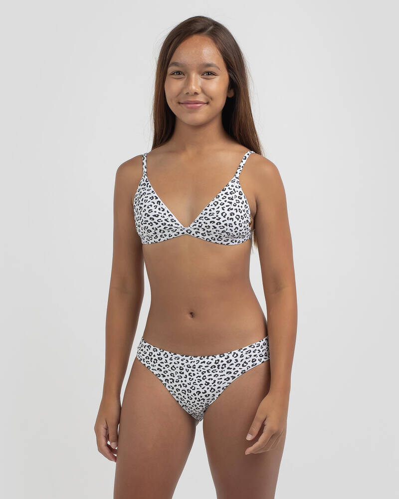 Kaiami Girls' Sassy Fixed Tri Bikini Set for Womens