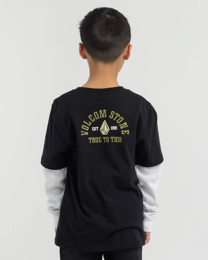 Volcom Toddlers' Ranchamigo Twofer Long Sleeve T-Shirt for Mens