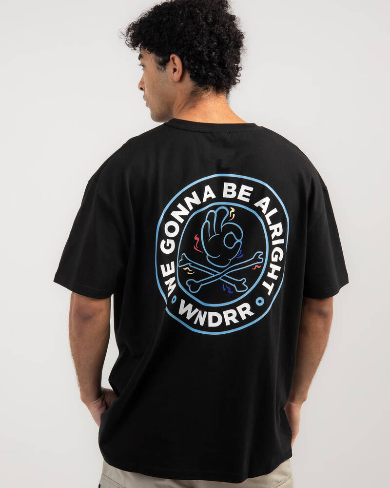 Wndrr Cross Check Box Fit T-Shirt for Mens