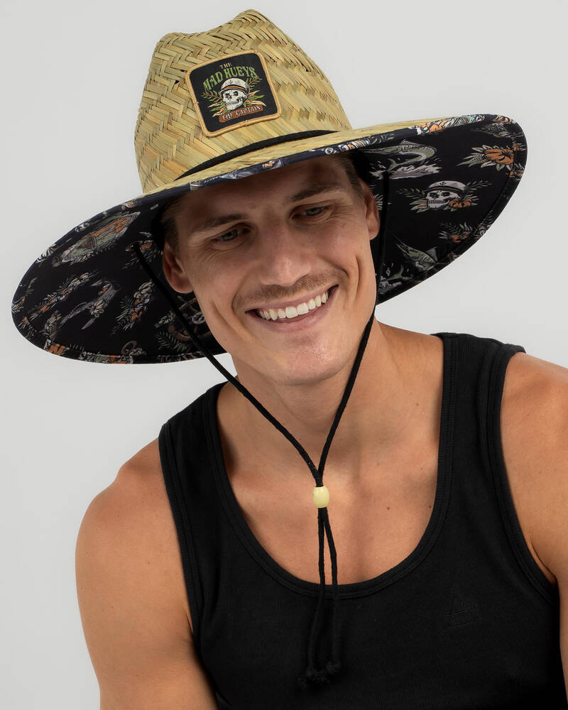 The Mad Hueys Shipwrecked Captain Straw Hat for Mens