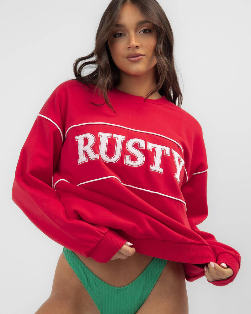 Rusty Logo Line Sweatshirt for Womens