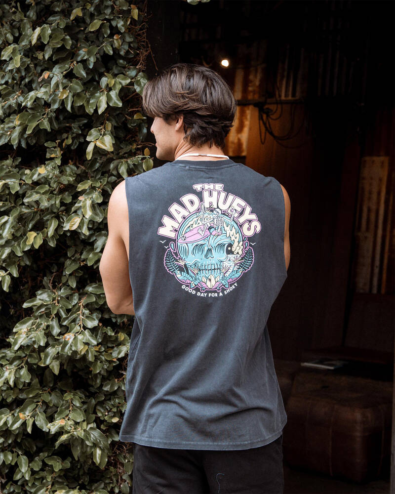 The Mad Hueys Shoey Wave Muscle Tank for Mens