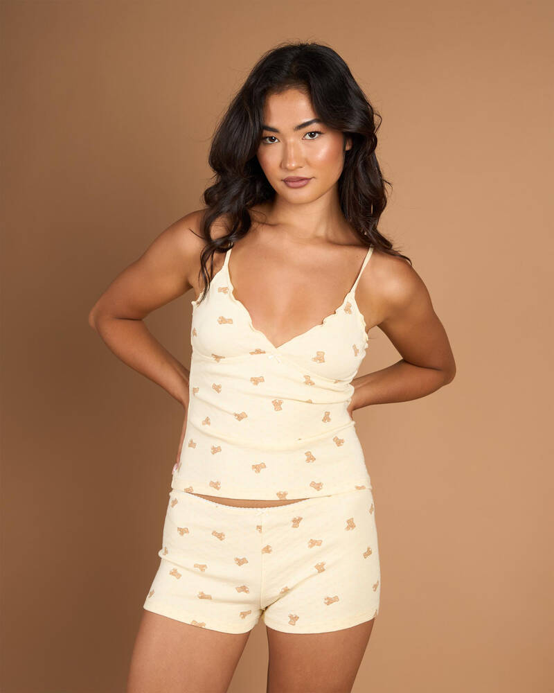 Malibu Lounge Yogi Bear Shorts for Womens