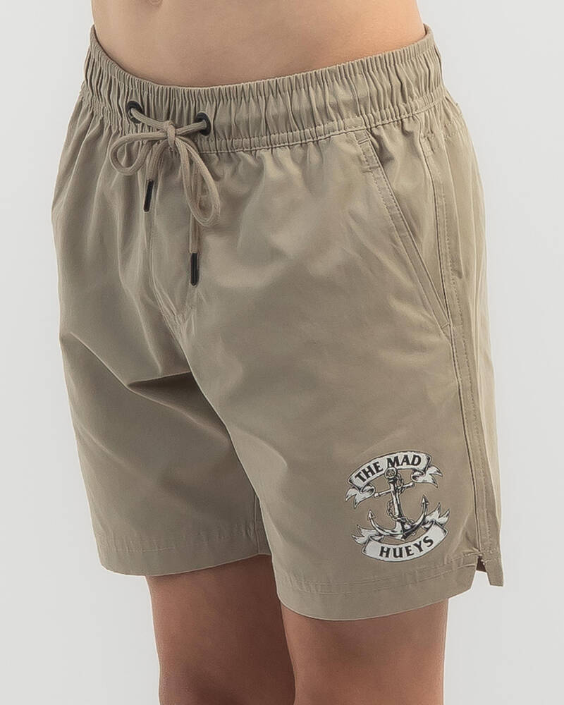 The Mad Hueys Boys' Anchorage Volley Shorts for Mens