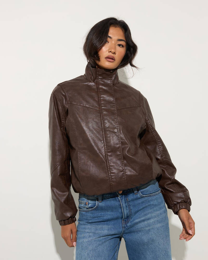 Ava And Ever Blaise Faux Leather Jacket for Womens