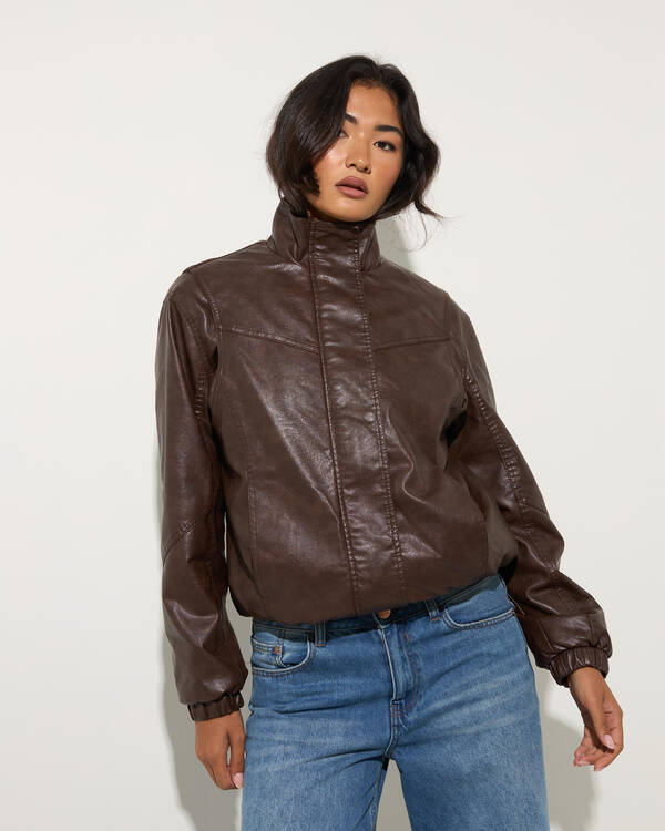 Blaise Faux Leather Jacket