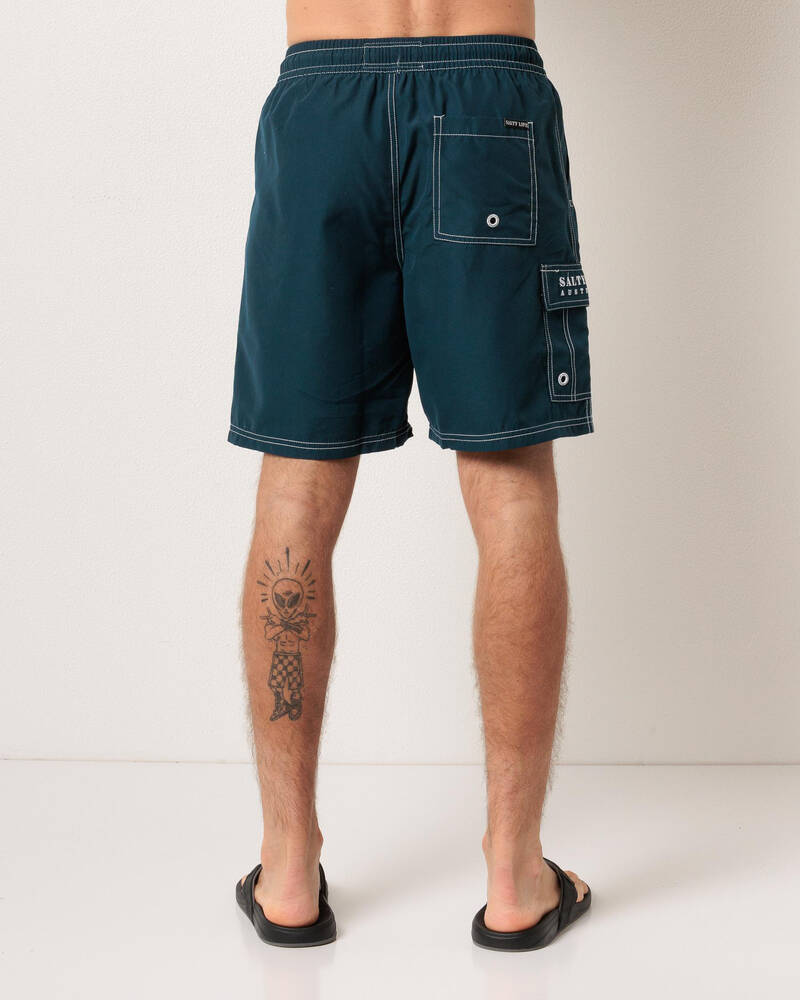 Salty Life Diameter Elastic Waist Shorts for Mens