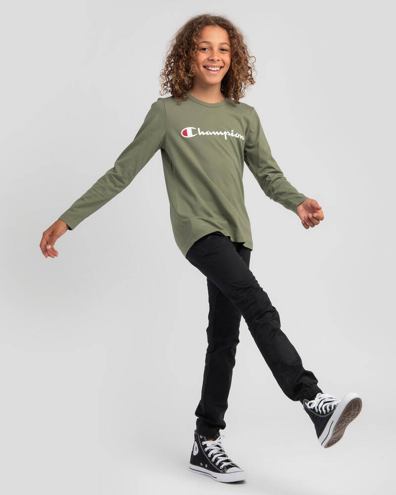 Champion Boys' Champion Logo Long Sleeve T-Shirt for Mens