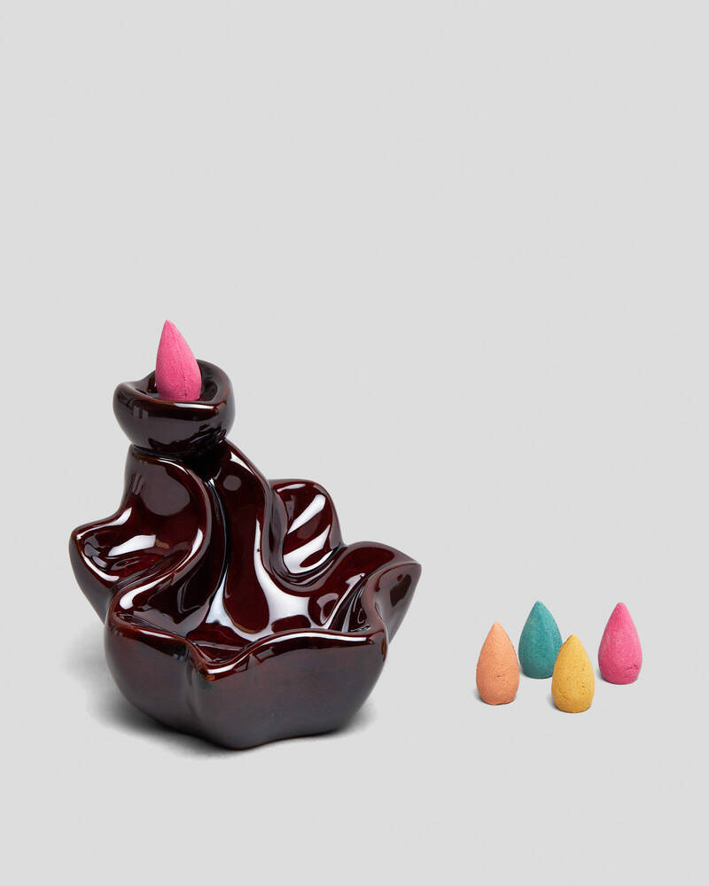 Mooloola Ceramic Incense Fountain for Unisex