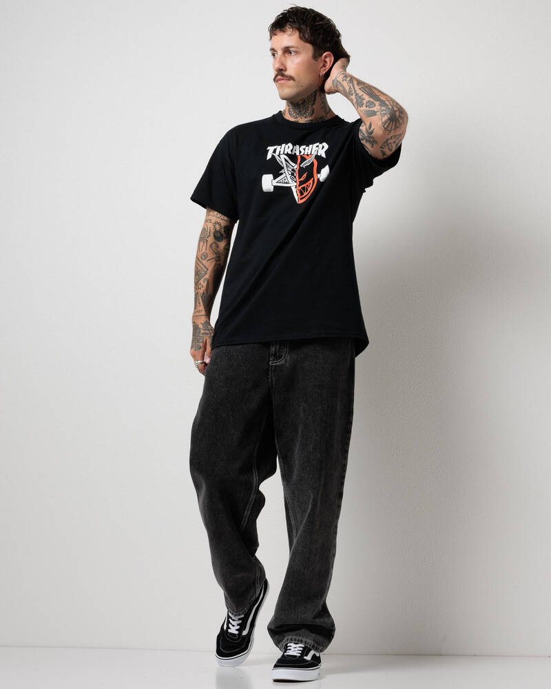 Thrasher Thrasher x Spitfire Thrash & Burn T-Shirt for Mens