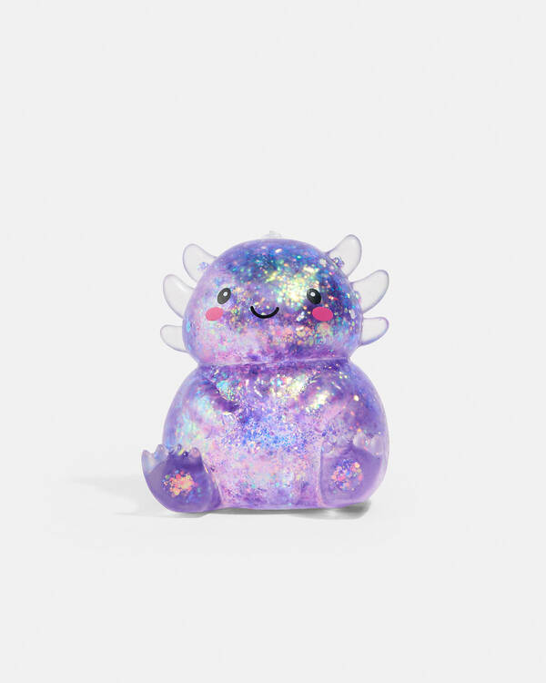 Smooshos Super Squeeze Glitter Axolotl Squishy Fidget Toy for Unisex