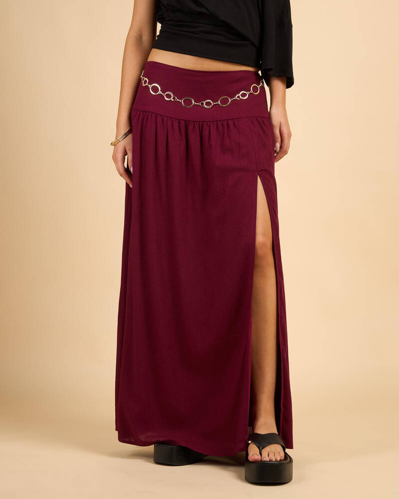Mooloola Arae Hawaii Maxi Skirt for Womens