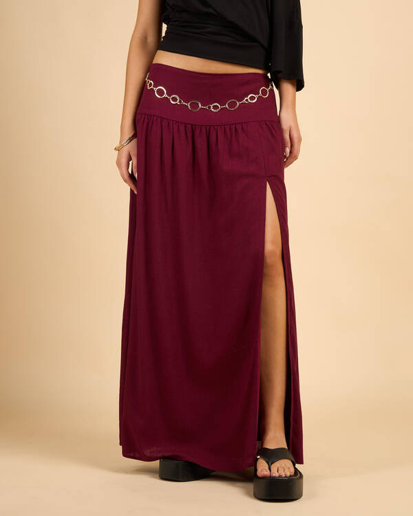 Mooloola Arae Hawaii Maxi Skirt for Womens