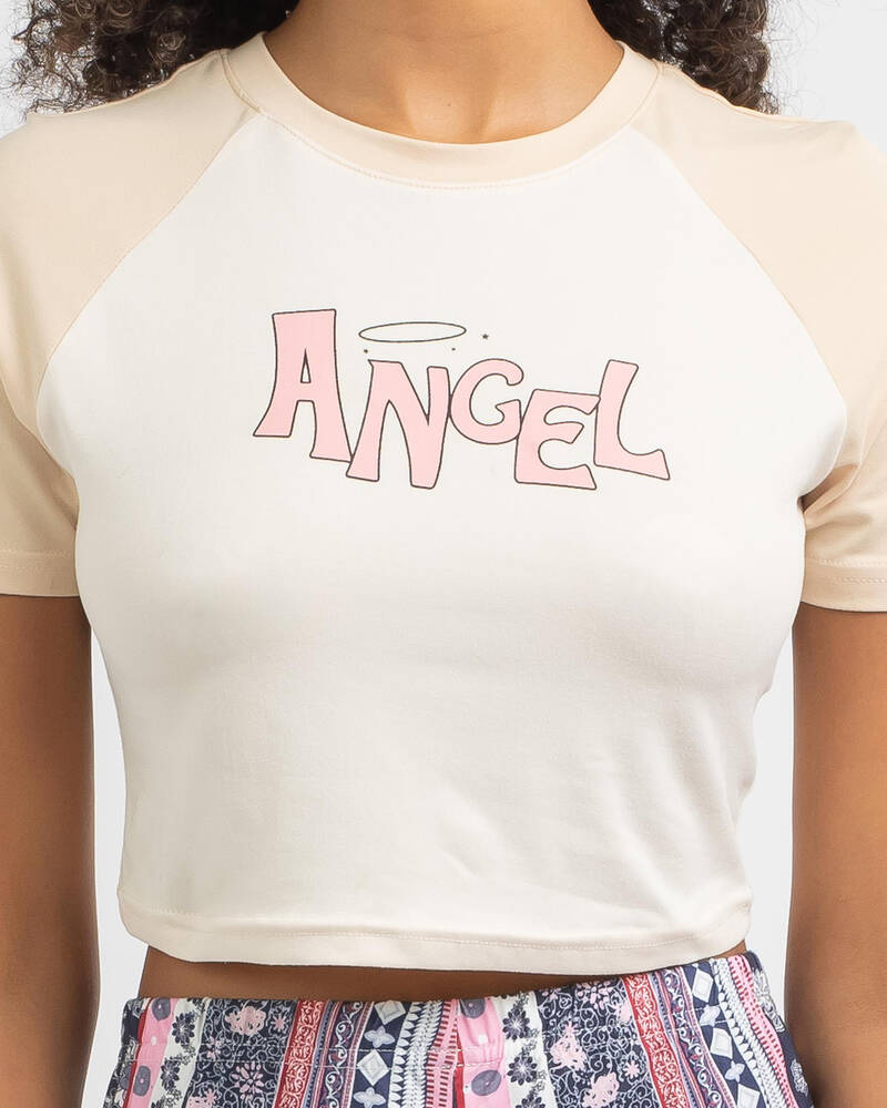 MRKT. Darling Angel Baby Tee for Womens