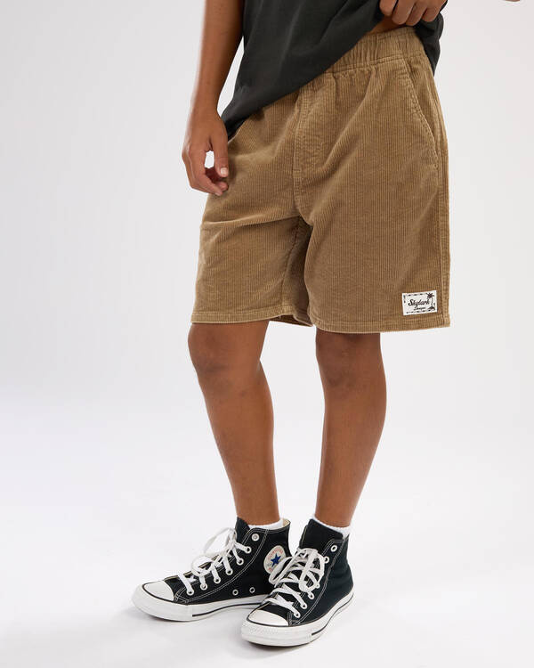 Boys' Cord Elastic Waist Shorts