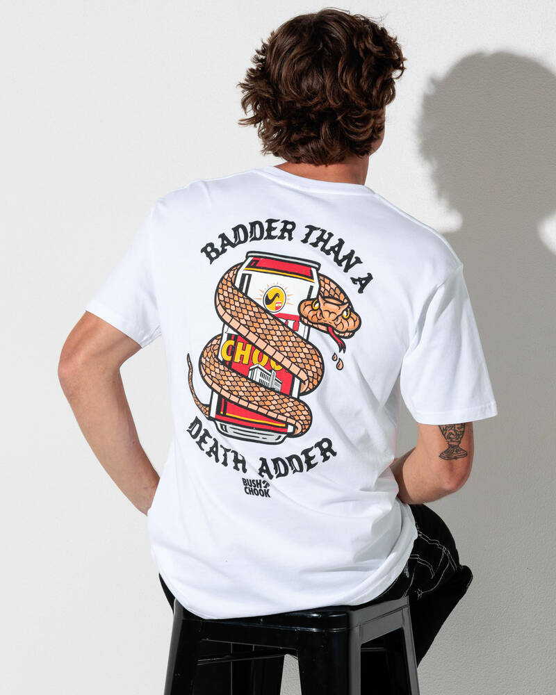 Bush Chook Death Adder T-Shirt for Mens