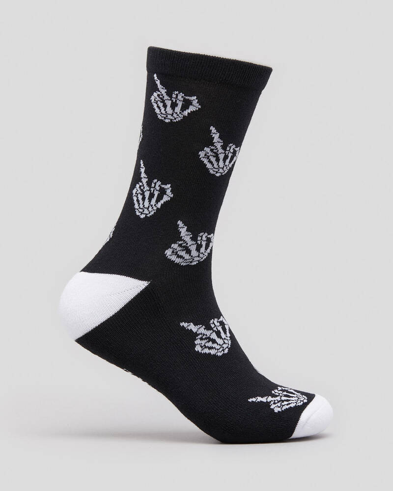 Salty Life Skelefinga Socks for Mens