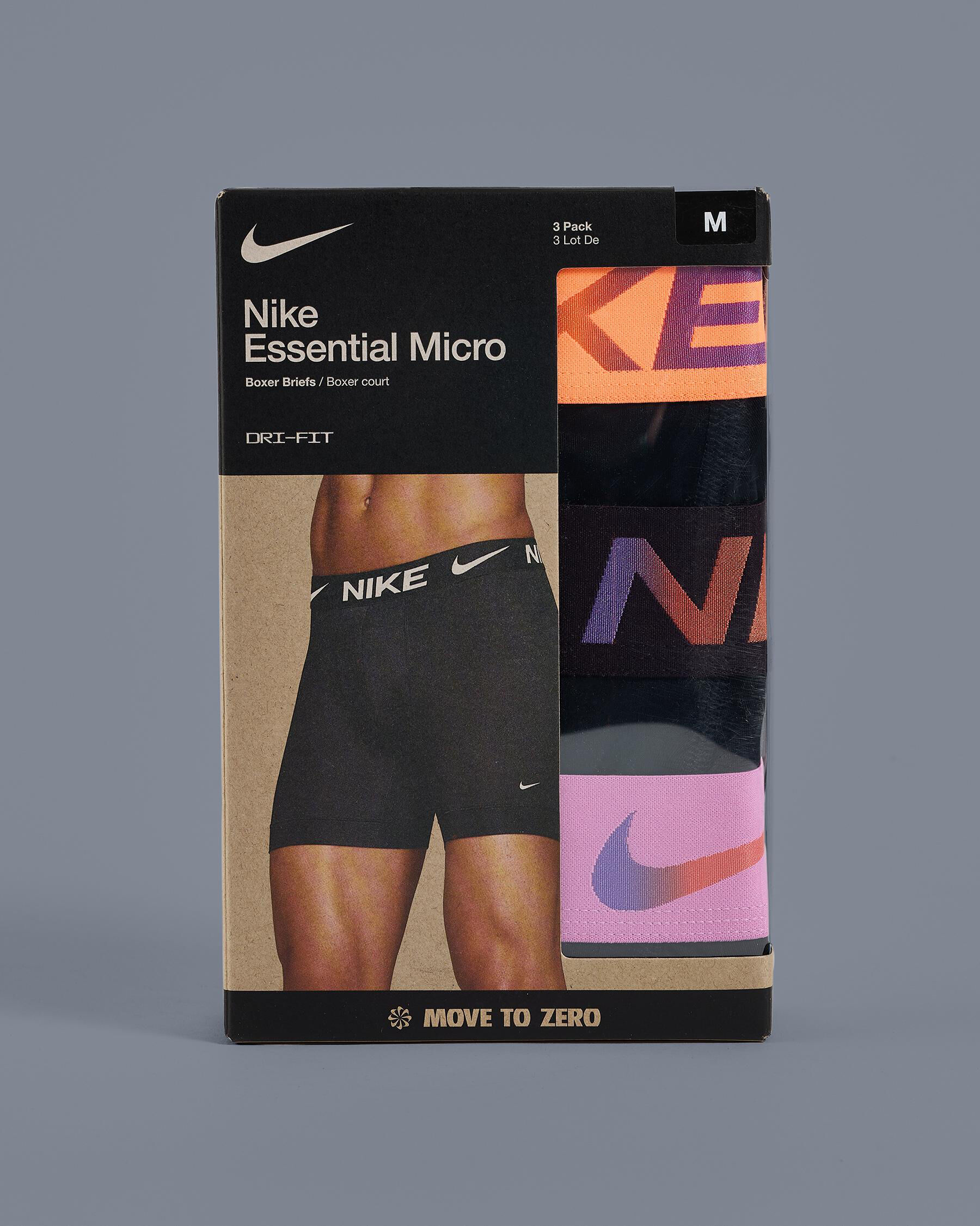 Nike Essential Micro Boxer Brief 3 Pack In Hearth - FREE* Shipping