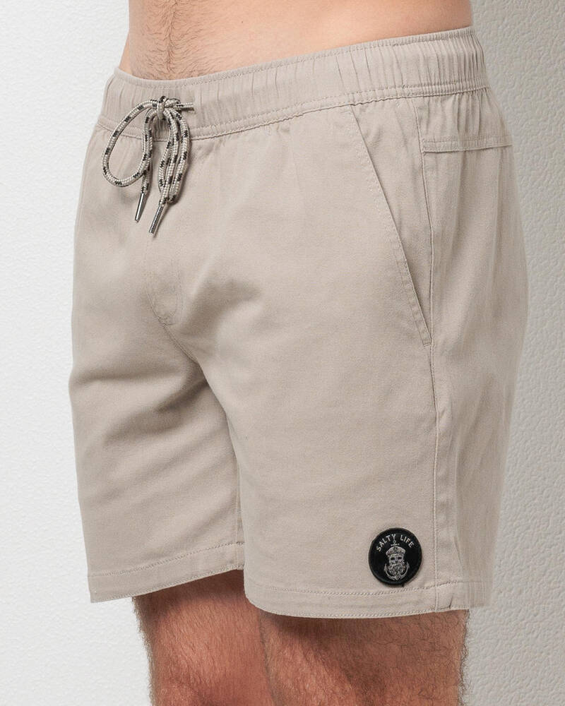 Salty Life Vision Elastic Waist Shorts for Mens