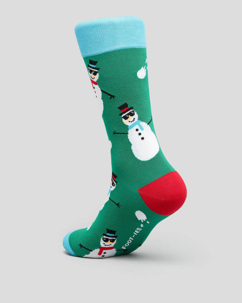 FOOT-IES Snowmen Socks for Mens