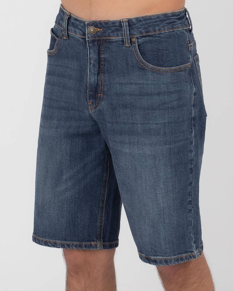 Rip Curl Tidal Blue 21" Denim Walk Shorts for Mens