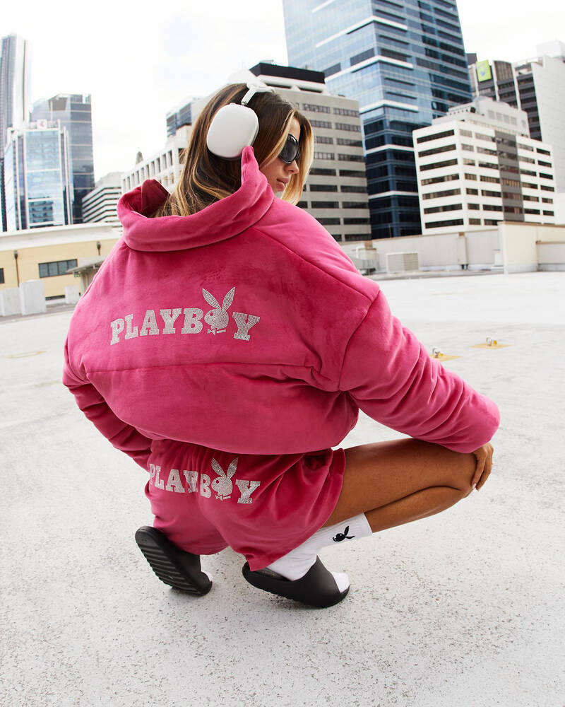 Playboy Bunny O Diamante Puffer Jacket for Womens