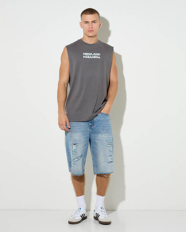 Nena & Pasadena Juniper Relaxed Muscle Tank for Mens