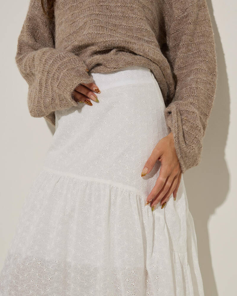 Rhythm Bailey Broderie Skirt for Womens