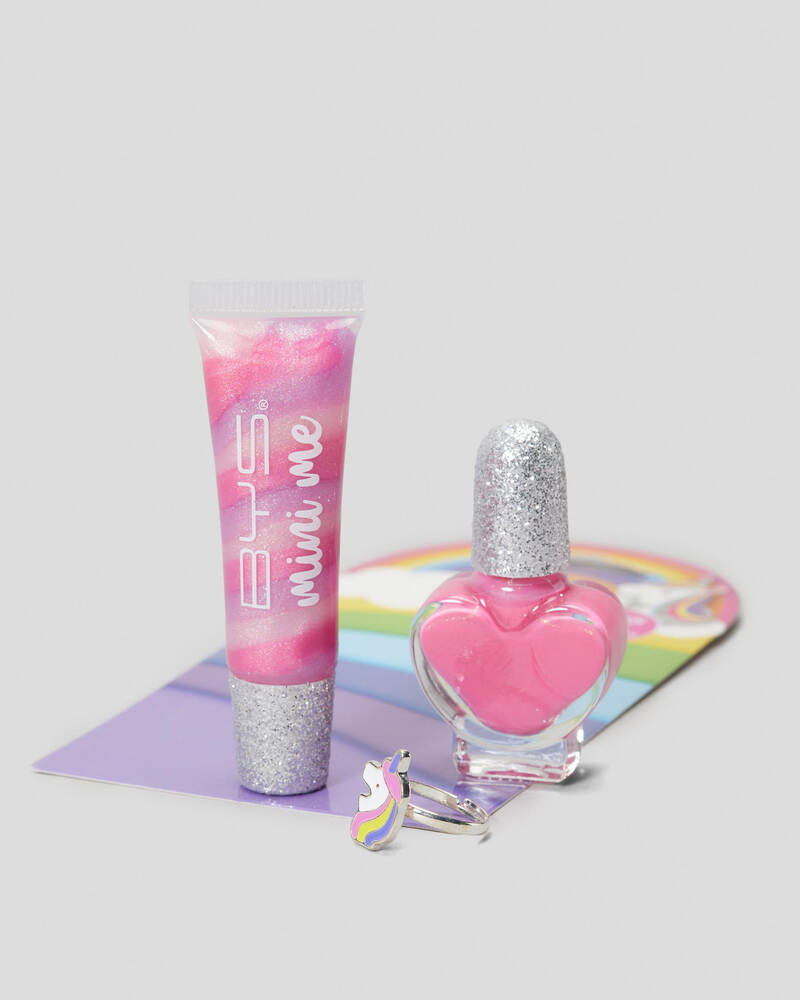 BYS Glitter Unicorn Lip & Nail Duo Kit for Womens