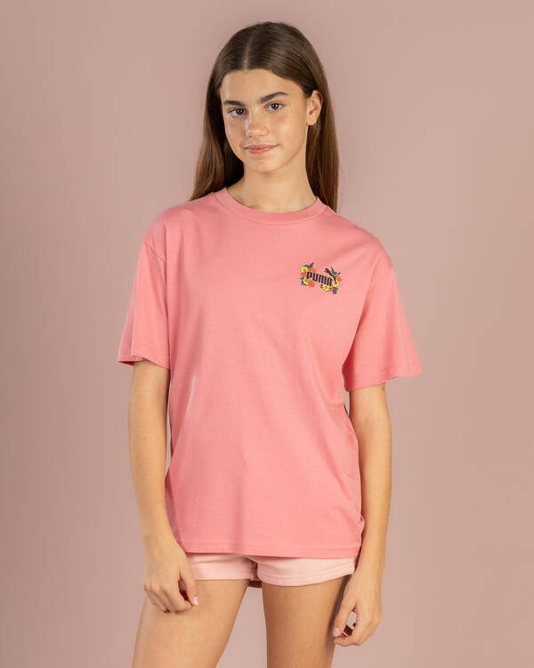 Puma Girls' MID90s Relaxed Graphic T-Shirt for Womens