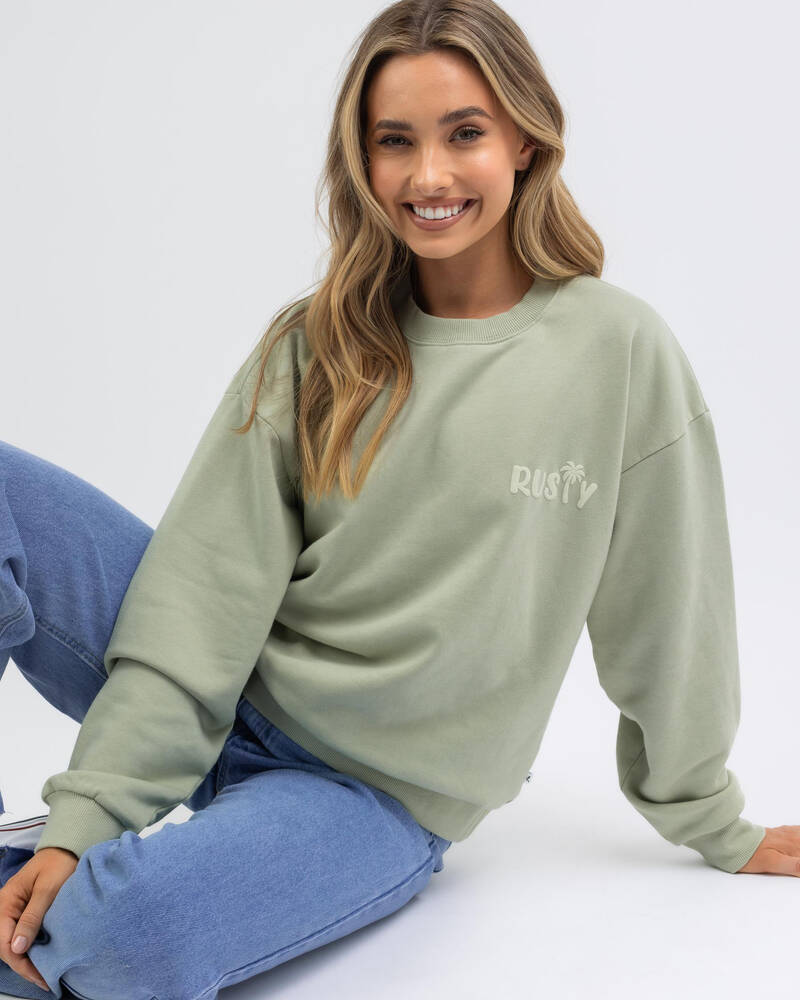 Rusty Palm Crewneck Sweatshirt for Womens