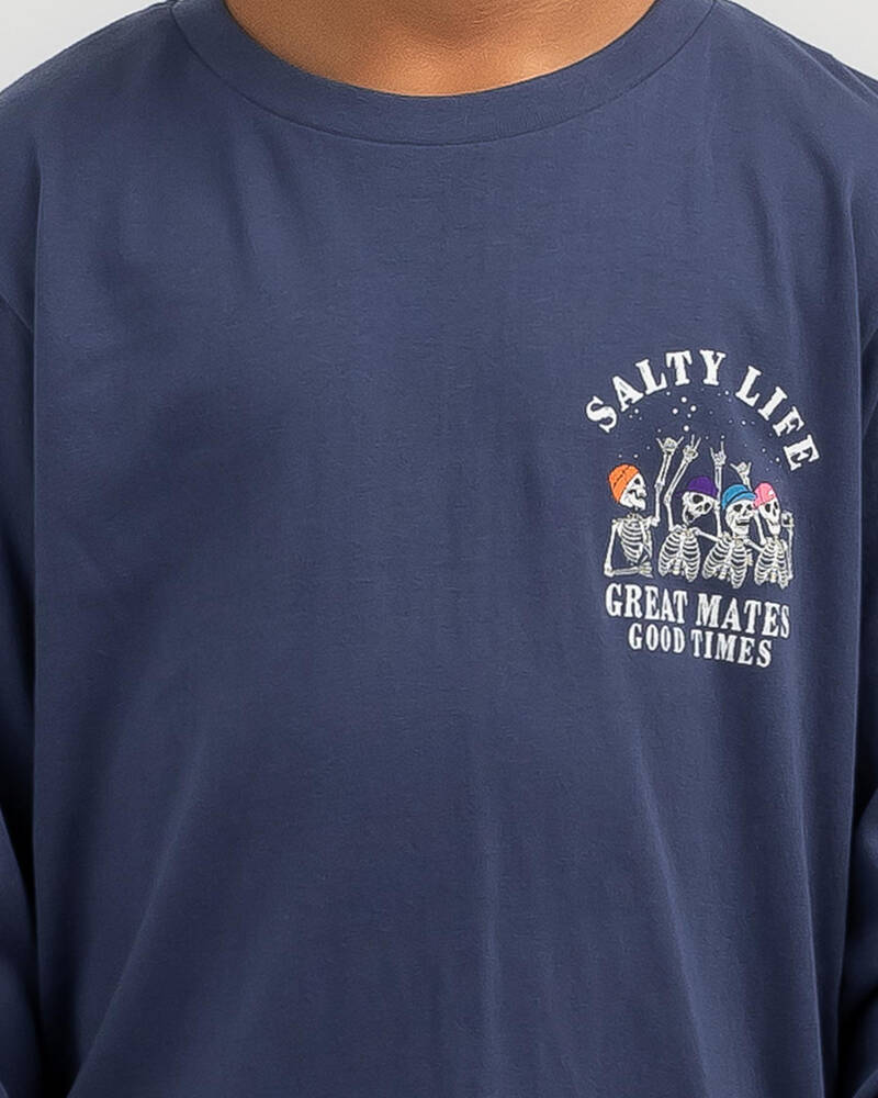 Salty Life Boys' Good Times Long Sleeve T-Shirt for Mens