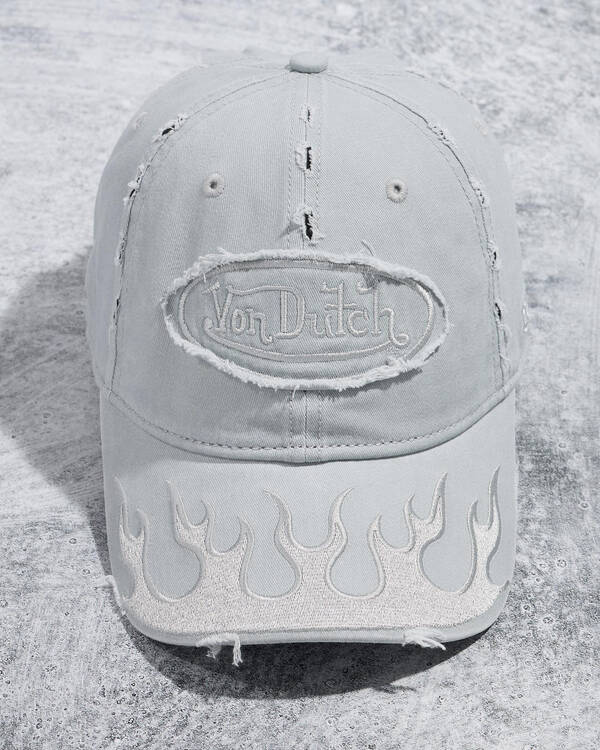 Von Dutch VD Flames Dad Cap for Mens