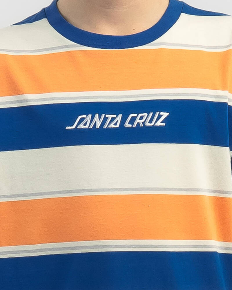 Santa Cruz Boys' Solid Strip Stripe T-Shirt for Mens