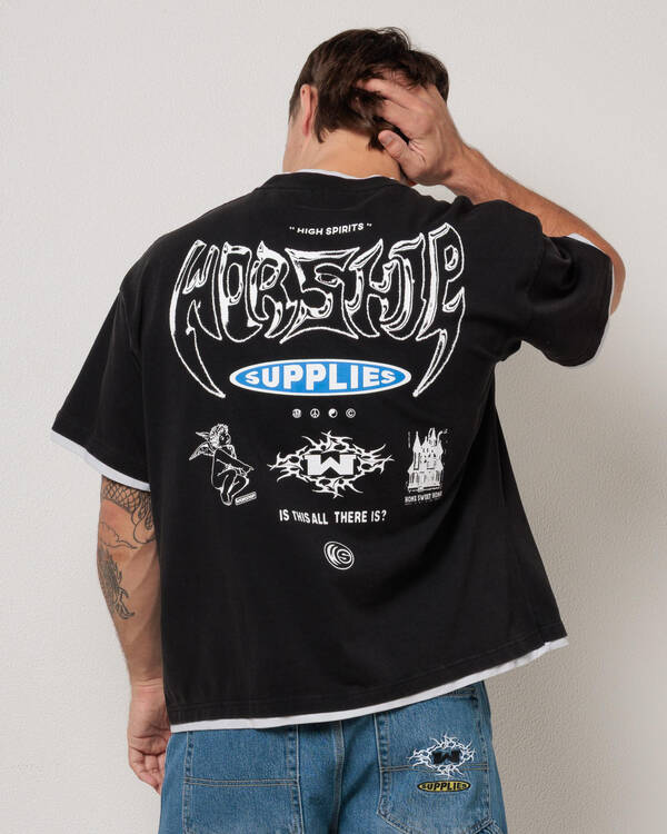 Is This It Box Fit Cropped Layered T-Shirt