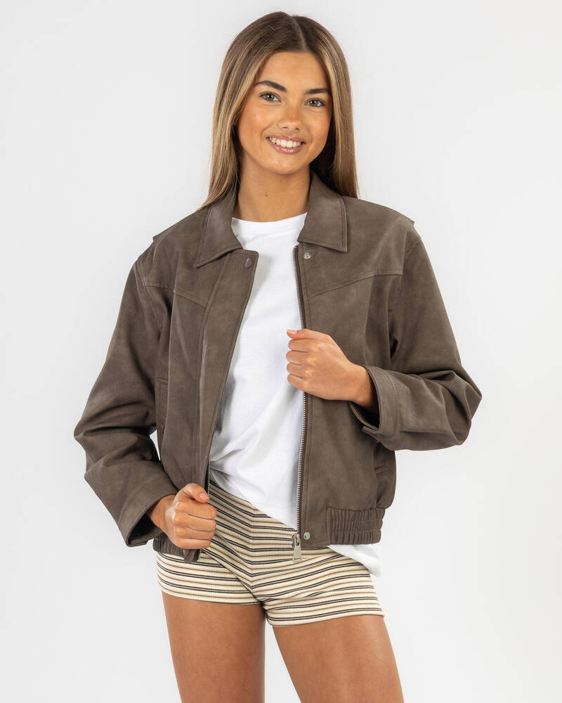Ava And Ever Girls' Brando Faux Leather Jacket for Womens