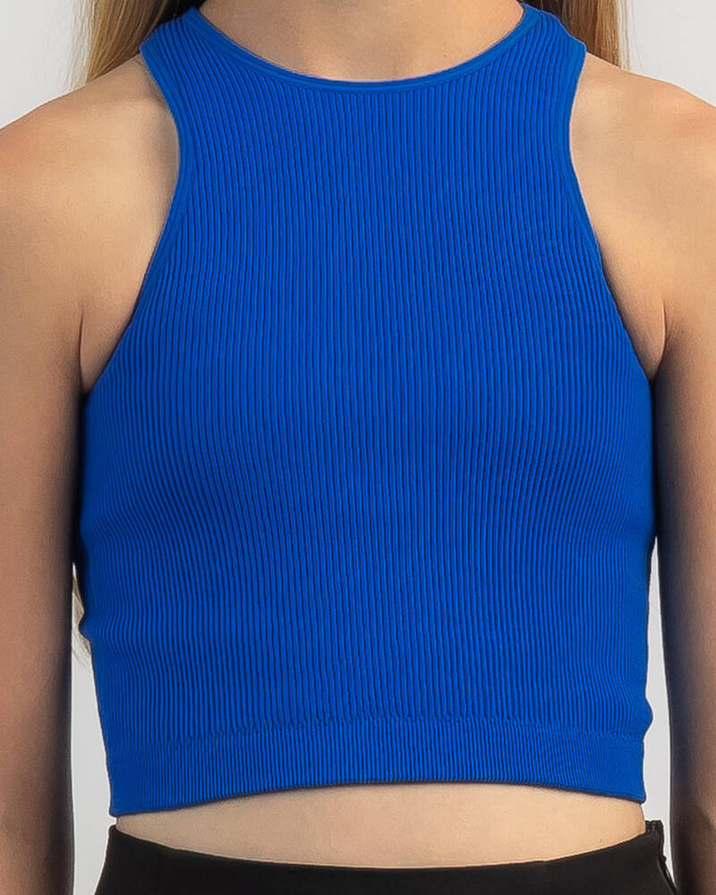 Mooloola Girls' Basic Seamfree High Neck Tank Top for Womens