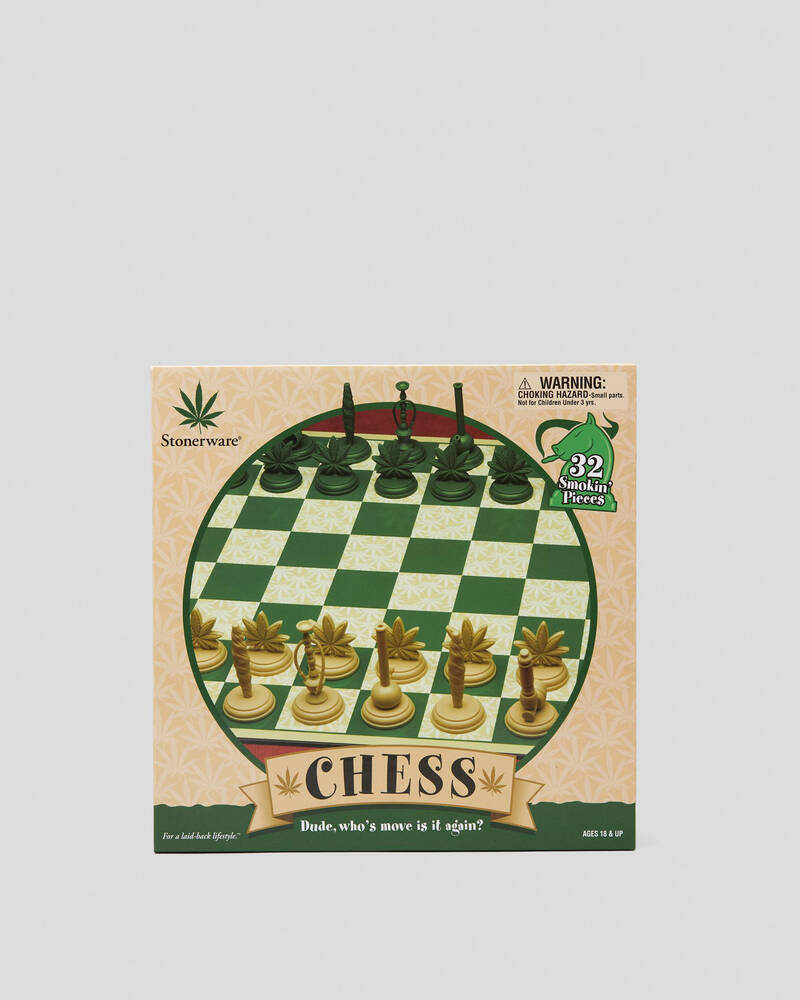 Get It Now Stonerware Chess Set Game for Mens
