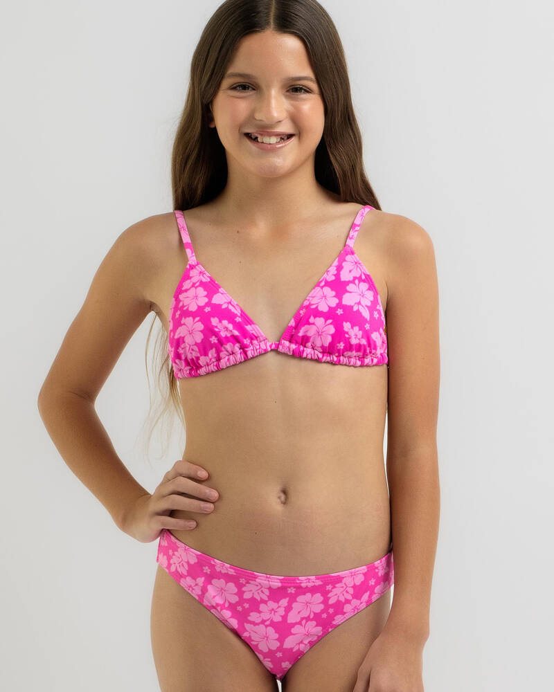 Kaiami Girls' Malibu Beach Triangle Bikini Set for Womens