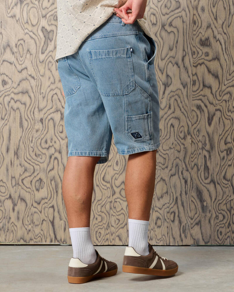 Lucid League Denim Walk Shorts for Mens