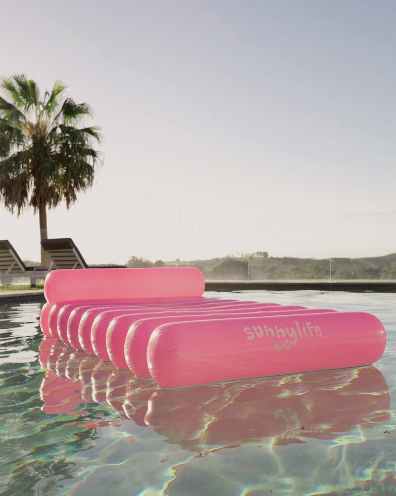 Sunnylife Pink Gloss Inflatable Tube Lilo for Unisex