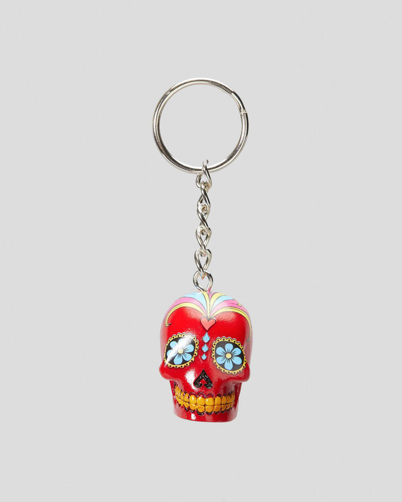 Get It Now Candy Skull Keyring for Unisex