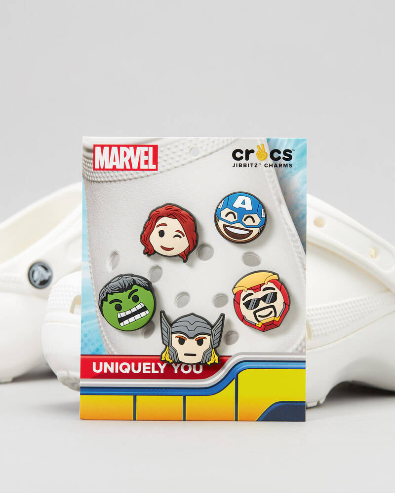 Crocs Avengers Emojis Jibbitz 5 Pack for Unisex